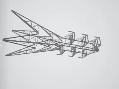 Light pole 3D model