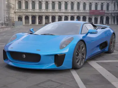 Generic Jaguar Sport Car 3D model