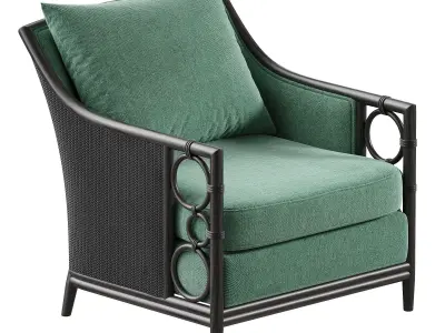 McGuire Lounge Chair MCA81 3D model