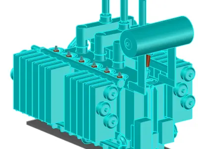 Power Transformer 3D Model 3D print model