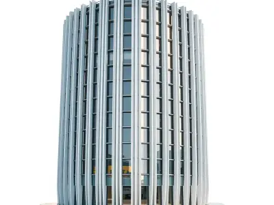 Futuristic Skyscraper Glass model pack Low-poly 3D model