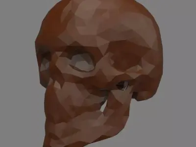 Abstract skull 3D print model