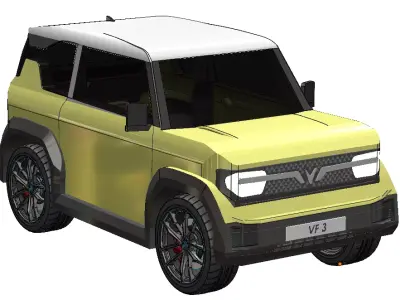 Vinfast VF3 car 3D print model