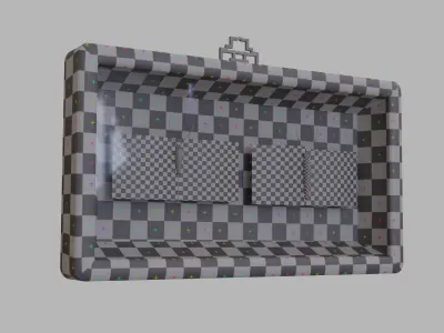 Display Case with two butterflies 3D model