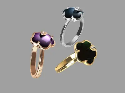 Pasquale Bruni rings 3D print model 3D print model