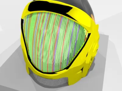 Daft Punk helmet Free 3D model
