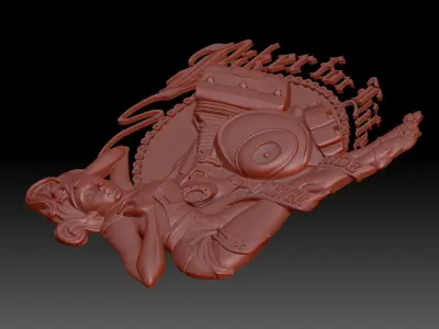Biker for life  3D print model
