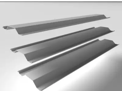 Metal Profile - Steel Pile 005 3D model