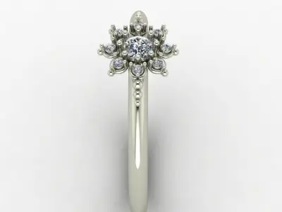 elegant diamond ring Free 3D print model