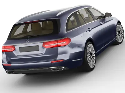 Mercedes E-class T-modell exclusive 2017 3D model