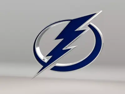 NHL Tampa Bay Lightning Team Logo 3D model