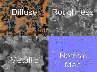 Fierce Lion Handle Sculpture model pack Low-poly 3D model