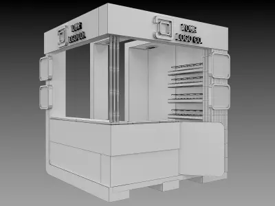 Booth Exhibition Stand a529b 3D model