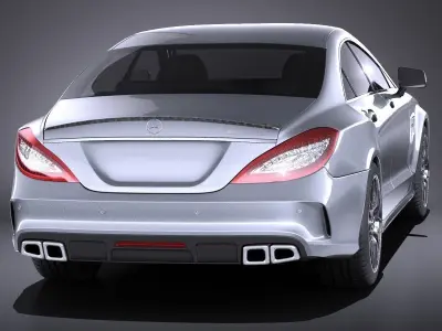 Mercedes Benz CLS63 AMG 2015 VRAY 3D model
