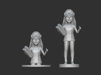 Engineer Cartoon 3D print model