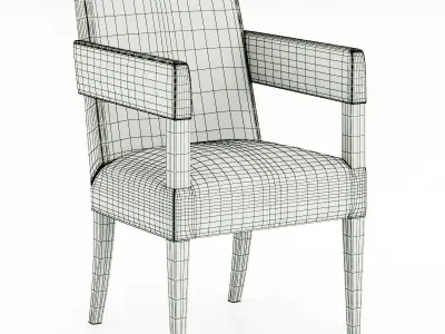 Holly hunt HUTTON OCCASIONAL CHAIR 3D model