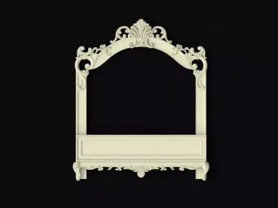 bed High quality 3d models for processing on a cnc machine 3D model