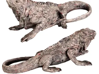 Deco Figurine Iguana 3D model