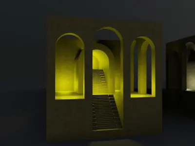 Miniature 3D Printing Structure Type-8 3D model