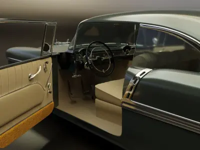 Classic Custom 50s Car 3D model