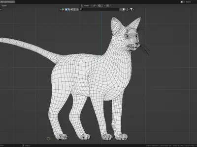 Stylized Cats - Bundle Edition Low-poly 3D model