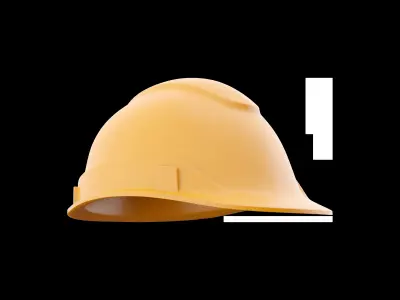  hard hat cartoon icon 3D model