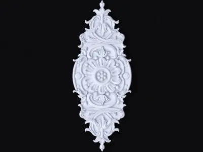 Central decor ornament for furniture 3D model 878