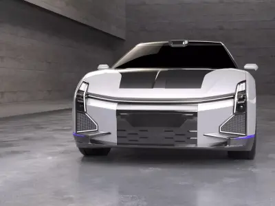 Hiphy Z Concept car electric vehicle 3D model