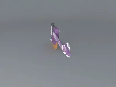 Futuristic Axe guitar Free 3D model