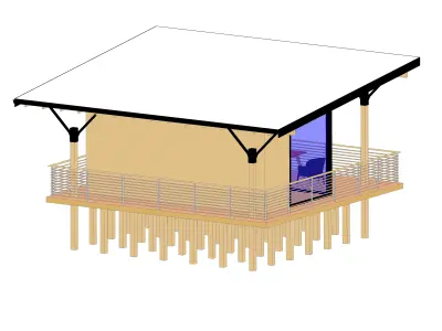 House for Temporary Rental 3D model