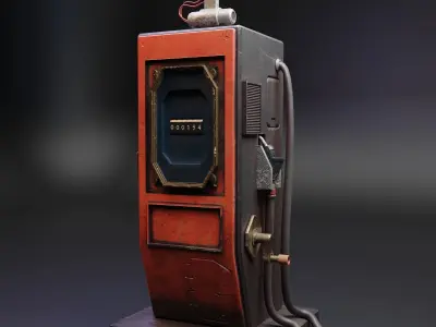 Old Gas Pump - 3D Model Free 3D model