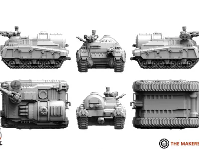 Exalted Scions -  Trekpaard Flame Tank 3D print model