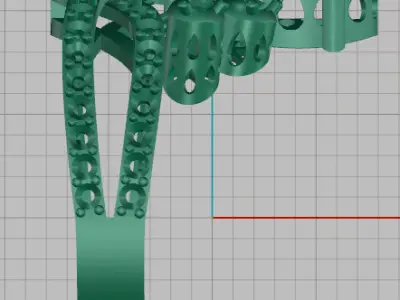 Jewelery ring with pear gemston Free 3D print model
