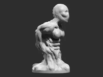 human anatomy modern sculpture 3d print model 95 3D print model purchase