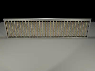 Railing gold Free 3D model