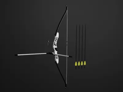 Olympic recurve bow  Free 3D model