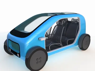 Sightseeing Bus 3D model