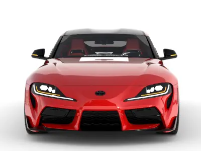 Toyota Supra MK5 with interior 3D model