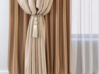 Set 62 Curtains 3D model