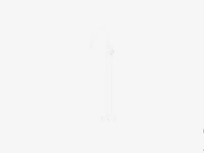 Floor Mixer Tap - Luxury - Sleek Oval - Bath Low-poly 3D model