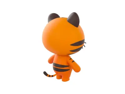 Character128 Rigged Tiger 3D model