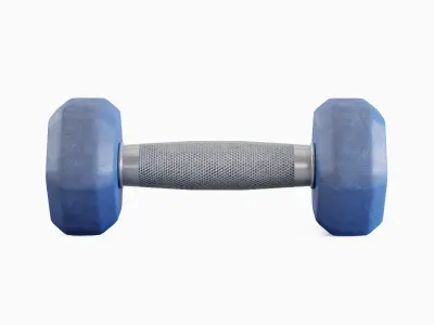 Rubber Dumbbell 06 Low-poly 3D model