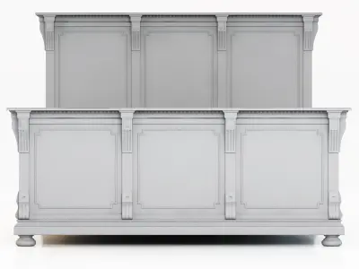 Restoration Hardware St James King Bed 3D model