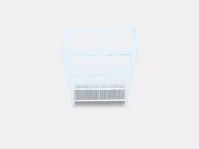 BAGGEBO shelving unit 1 Low-poly 3D model