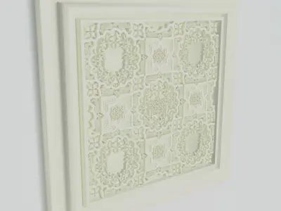 Ceiling Tile ornament  3D model