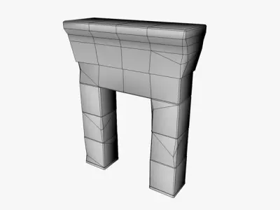 Egyptian Gate 3D model