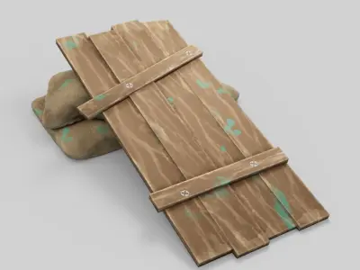 Stylized Ramp Low-poly 3D model