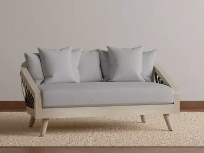 Bouche Twined Outdoor Sofa 3D model