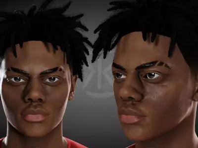 iShowSpeed Low-poly 3D model