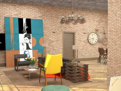 Loft interior  3D model